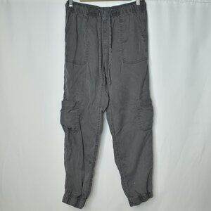 C&C California Women's Pants Cargo Jogger Lyocell Lightweight Gray